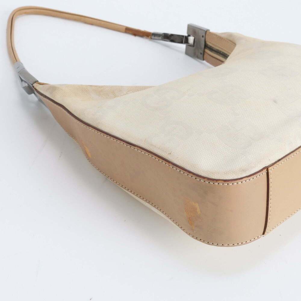 Gucci GG Canvas 001 3812 Leather One-Shoulder Bag Handbag Beige Women's - Picture 6 of 9